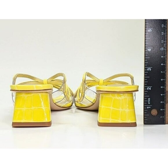 Sophia Webster Women's Havanna Low Heel Mule Sandals Lemon Size 39 (MSRP $650) - Picture 9 of 11